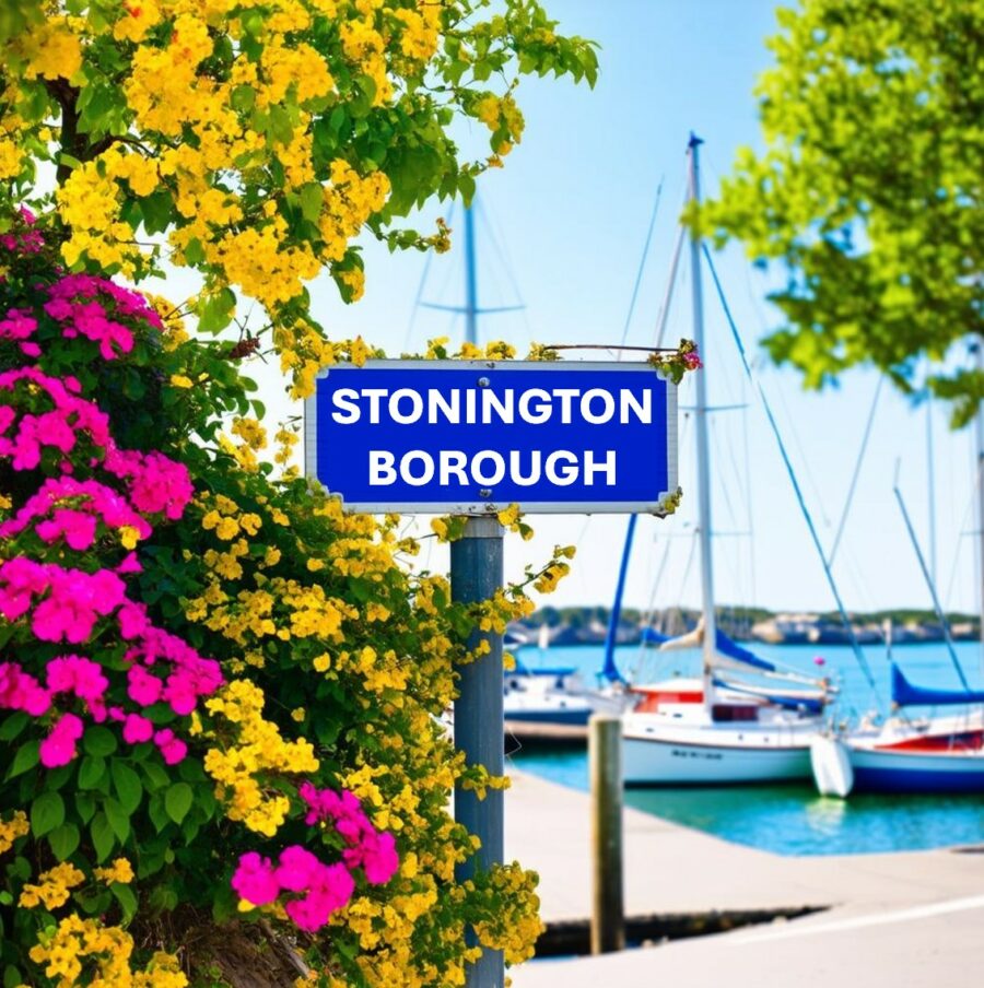 Charming waterfront home in Stonington Borough, CT, showcasing the picturesque coastal lifestyle and historic architecture of the area